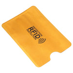 Protezione per carte con custodia antifurto RFID in foglio di alluminio da 100 pezzi, dimensioni: 9,1 * 6,3 cm, RFID 100pcs (Gold), RFID 100pcs (Silver)