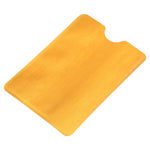 Protezione per carte con custodia antifurto RFID in foglio di alluminio da 100 pezzi, dimensioni: 9,1 * 6,3 cm, RFID 100pcs (Gold), RFID 100pcs (Silver)