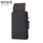 CH0727-1 Pacchetto di carte multifunzionali con cerniera RFID in fibra di carbonio