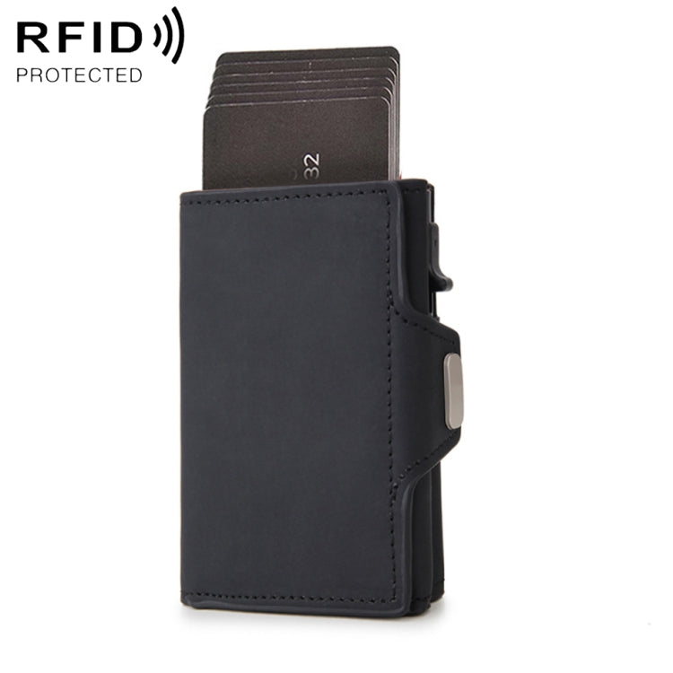 CH0727-1 Pacchetto di carte multifunzionali con cerniera RFID in fibra di carbonio