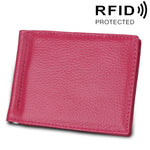 Porta carte di credito Porta carte di credito con texture litchi in pelle di vacchetta Porta carte di credito con blocco RFID Custodia protettiva con 6 slot per carte, Dimensioni: 110 * 82 * 8 mm