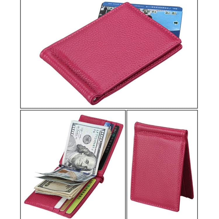 Porta carte di credito Porta carte di credito con texture litchi in pelle di vacchetta Porta carte di credito con blocco RFID Custodia protettiva con 6 slot per carte, Dimensioni: 110 * 82 * 8 mm