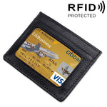 Custodia protettiva per borsa per carte con blocco RFID in pelle di vacchetta con texture litchi di tipo aperto