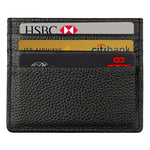 Custodia protettiva per borsa per carte con blocco RFID in pelle di vacchetta con texture litchi di tipo aperto
