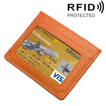 Custodia protettiva per borsa per carte con blocco RFID in pelle di vacchetta con texture litchi di tipo aperto