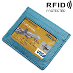 Custodia protettiva per borsa per carte con blocco RFID in pelle di vacchetta con texture litchi di tipo aperto