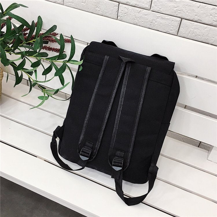 Zaino con borsa a doppia spalla in tela moda per il tempo libero a forma di gatto, Q18817