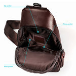 6027 Borsa a tracolla da uomo Borsa a tracolla multifunzione casual