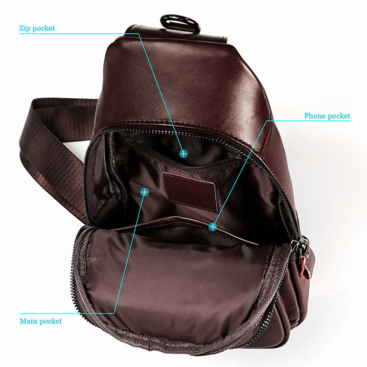 6027 Borsa a tracolla da uomo Borsa a tracolla multifunzione casual