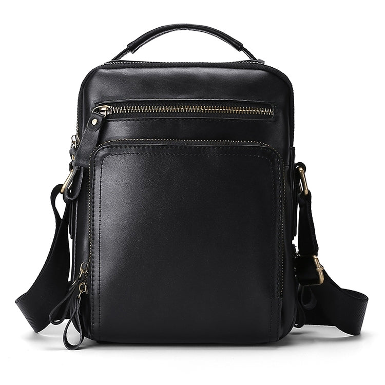 6028 Borsa a tracolla da uomo casual in pelle pieno fiore alla moda multifunzionale