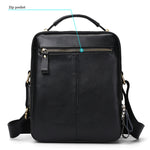 6028 Borsa a tracolla da uomo casual in pelle pieno fiore alla moda multifunzionale