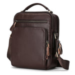 6028 Borsa a tracolla da uomo casual in pelle pieno fiore alla moda multifunzionale