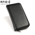 KB196 Portafoglio con pacchetto di carte per organo RFID antimagnetico multifunzione a 36 bit di grande capacità in pelle primo fiore