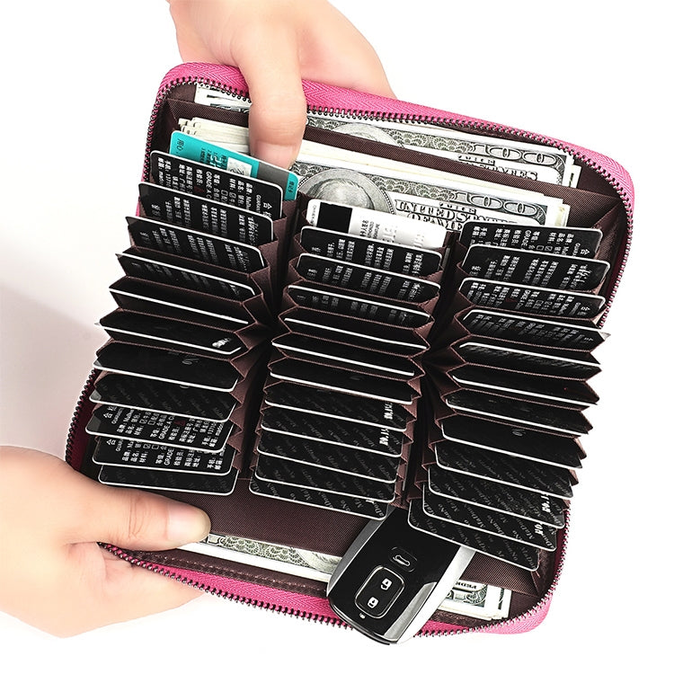 KB196 Portafoglio con pacchetto di carte per organo RFID antimagnetico multifunzione a 36 bit di grande capacità in pelle primo fiore