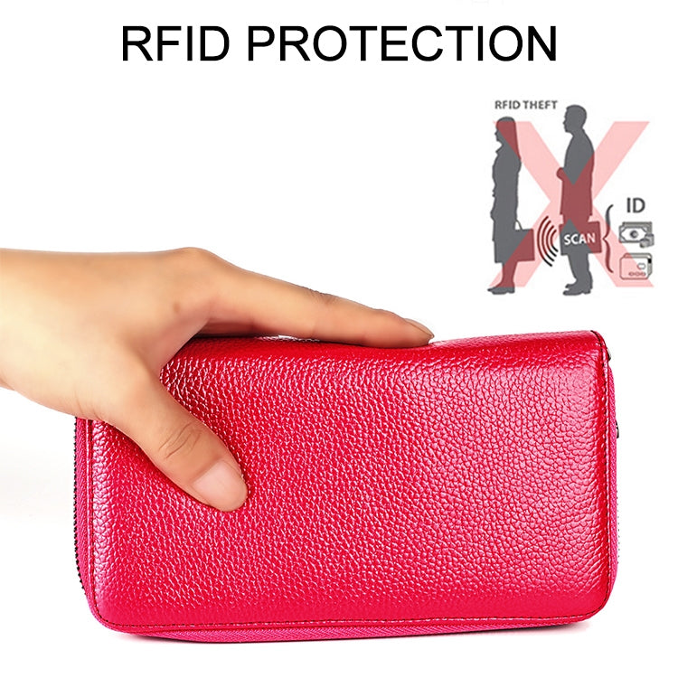 KB196 Portafoglio con pacchetto di carte per organo RFID antimagnetico multifunzione a 36 bit di grande capacità in pelle primo fiore