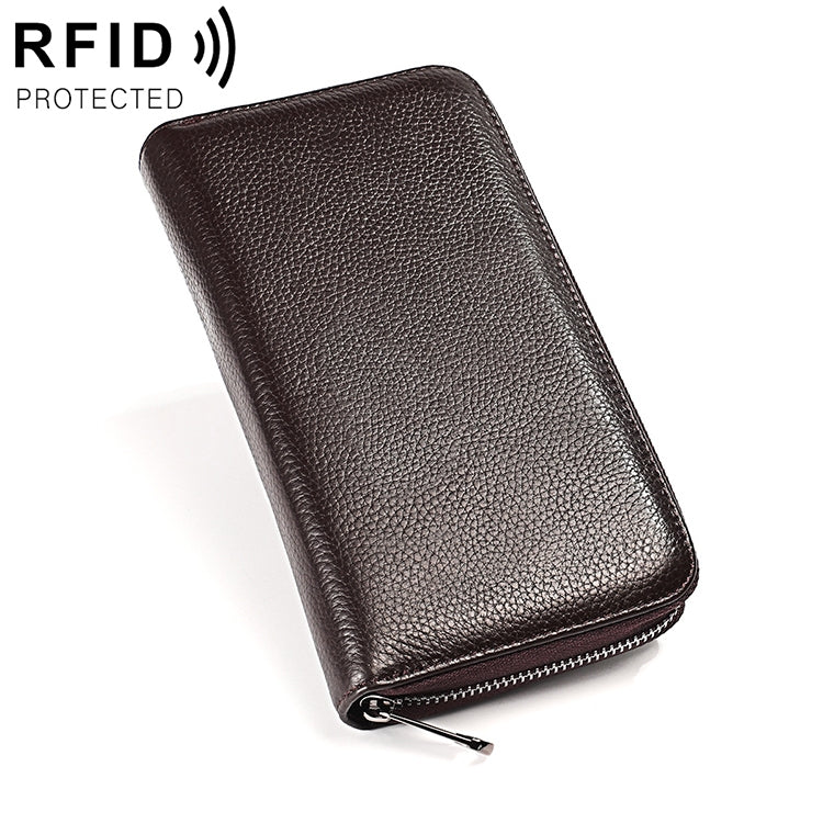 KB196 Portafoglio con pacchetto di carte per organo RFID antimagnetico multifunzione a 36 bit di grande capacità in pelle primo fiore