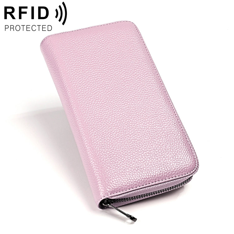 KB196 Portafoglio con pacchetto di carte per organo RFID antimagnetico multifunzione a 36 bit di grande capacità in pelle primo fiore