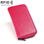 KB196 Portafoglio con pacchetto di carte per organo RFID antimagnetico multifunzione a 36 bit di grande capacità in pelle primo fiore