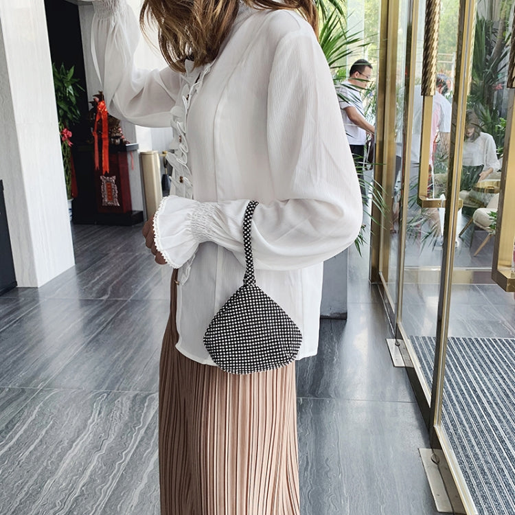 Borsa con diamanti per feste da banchetto alla moda da donna