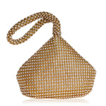 Borsa con diamanti per feste da banchetto alla moda da donna