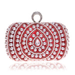 Borsa a mano con perle per feste da banchetto alla moda da donna