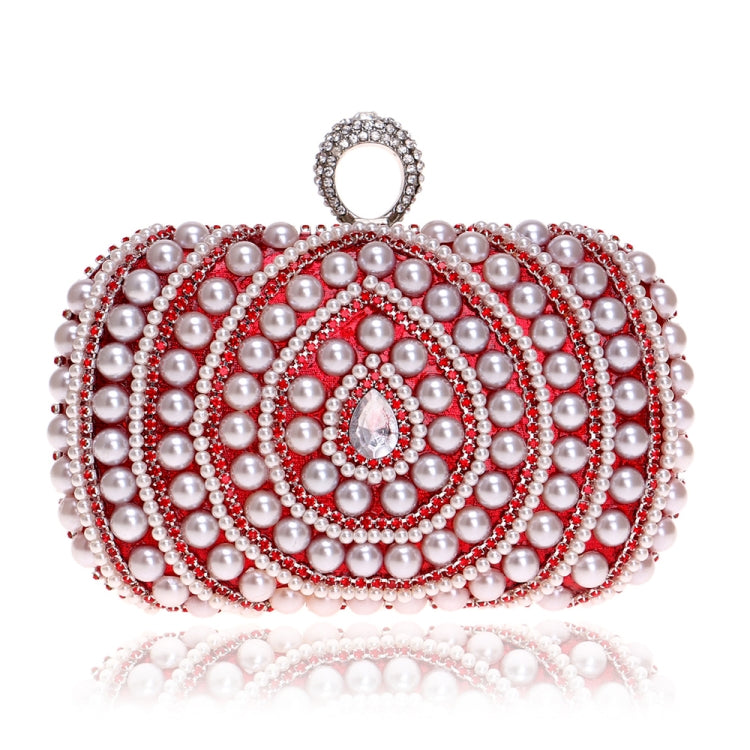 Borsa a mano con perle per feste da banchetto alla moda da donna