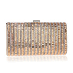 Borsa quadrata con diamanti per feste da banchetto alla moda da donna