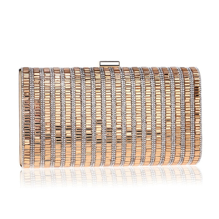 Borsa quadrata con diamanti per feste da banchetto alla moda da donna