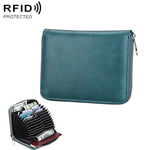 Pacchetto di carte multifunzionali RFID antimagnetico in vera pelle