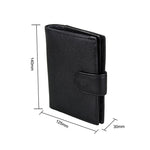 Portafoglio antimagnete RFID in vera pelle / Pacchetto passaporto / Slot per carte in pelle di vacchetta per uomo