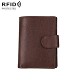 Portafoglio antimagnete RFID in vera pelle / Pacchetto passaporto / Slot per carte in pelle di vacchetta per uomo