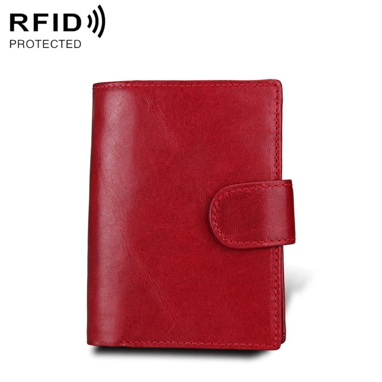 Portafoglio antimagnete RFID in vera pelle / Pacchetto passaporto / Slot per carte in pelle di vacchetta per uomo