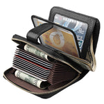 KB132 Portafoglio multifunzionale RFID/borsa per carte/pacchetto patente di guida in pelle di mucca pieno fiore stile femminile