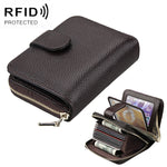 KB132 Portafoglio multifunzionale RFID/borsa per carte/pacchetto patente di guida in pelle di mucca pieno fiore stile femminile
