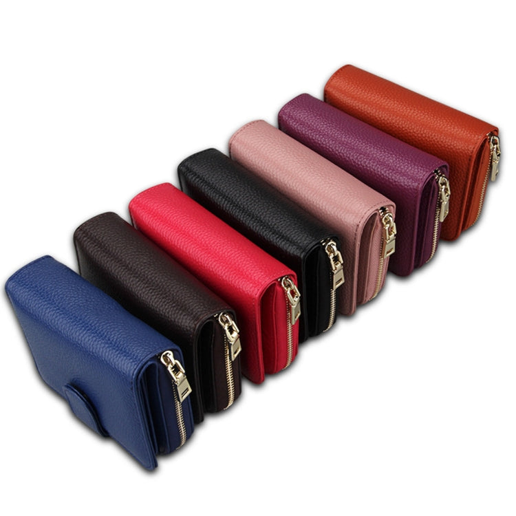 KB132 Portafoglio multifunzionale RFID/borsa per carte/pacchetto patente di guida in pelle di mucca pieno fiore stile femminile