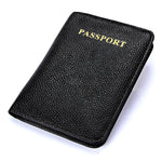 Pacchetto passaporto multifunzionale in vera pelle con texture litchi per i viaggi