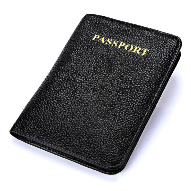 Pacchetto passaporto multifunzionale in vera pelle con texture litchi per i viaggi