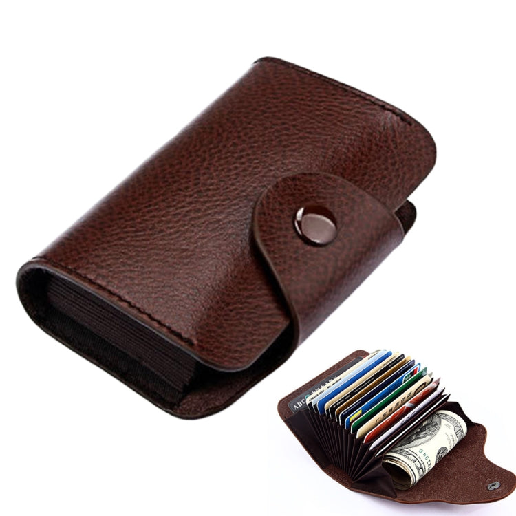 KB39 Pacchetto di carte color caramello per borsa per organo in vera pelle semplice e alla moda