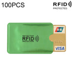 Custodia per carta di credito con blocco RFID in foglio di alluminio da 20 pezzi, dimensioni: 9 x 6,3 cm