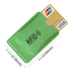 Custodia per carta di credito con blocco RFID in foglio di alluminio da 20 pezzi, dimensioni: 9 x 6,3 cm