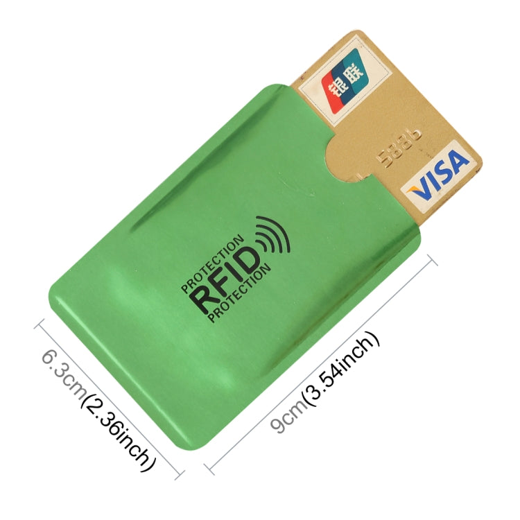 Custodia per carta di credito con blocco RFID in foglio di alluminio da 20 pezzi, dimensioni: 9 x 6,3 cm