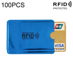 Custodia per carta di credito con blocco RFID in foglio di alluminio da 20 pezzi, dimensioni: 9 x 6,3 cm