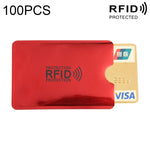 Custodia per carta di credito con blocco RFID in foglio di alluminio da 20 pezzi, dimensioni: 9 x 6,3 cm