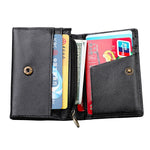 KB171 Portafoglio porta carte in pelle con texture Crazy Horse RFID antimagnetico per uomo e donna