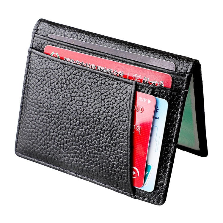 KB173 Borsa per certificati porta carte in pelle con texture ultrasottile litchi