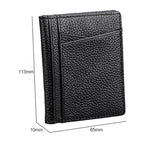 KB173 Borsa per certificati porta carte in pelle con texture ultrasottile litchi