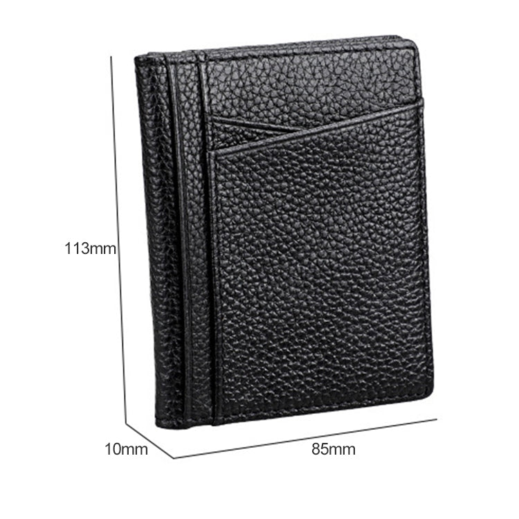 KB173 Borsa per certificati porta carte in pelle con texture ultrasottile litchi