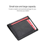 KB173 Borsa per certificati porta carte in pelle con texture ultrasottile litchi
