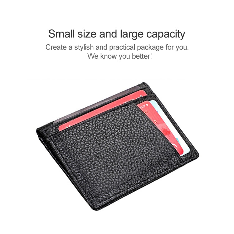KB173 Borsa per certificati porta carte in pelle con texture ultrasottile litchi