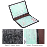 KB173 Borsa per certificati porta carte in pelle con texture ultrasottile litchi